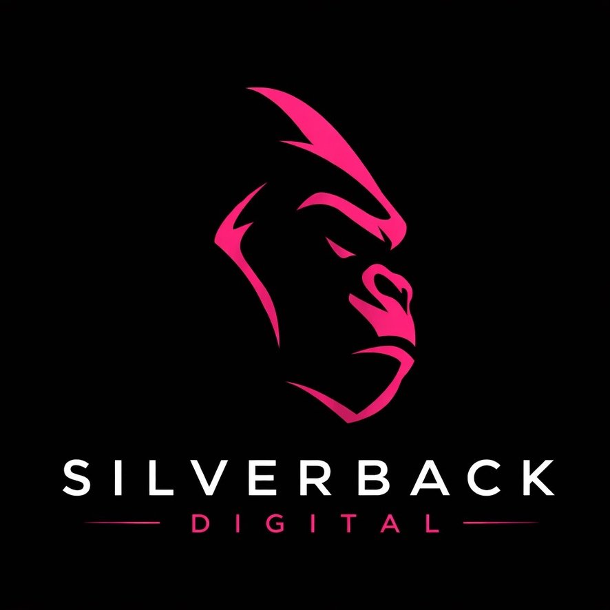 Minimalist logo for silverback digital
