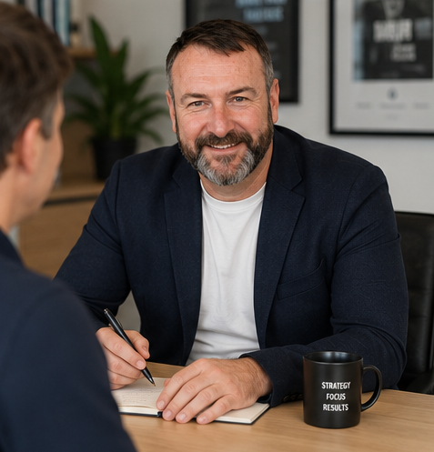 Silverback Digital consultant advising a client on advertising performance